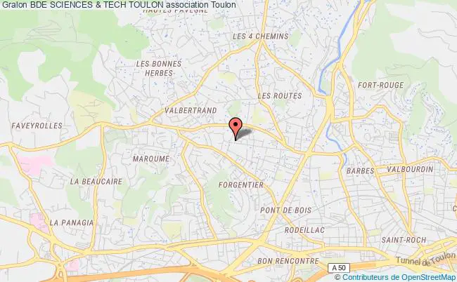 plan association Bde Sciences & Tech Toulon Toulon