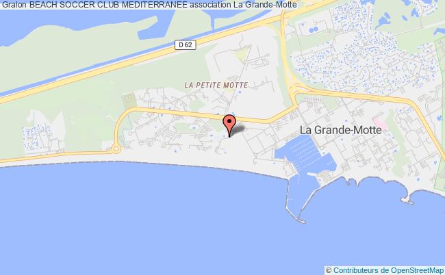 plan association Beach Soccer Club Mediterranee Grande-Motte
