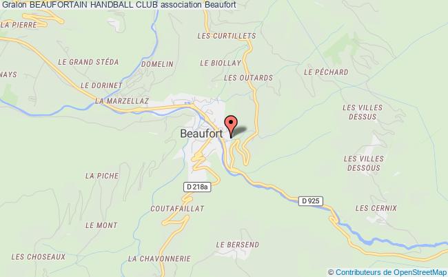 plan association Beaufortain Handball Club Beaufort
