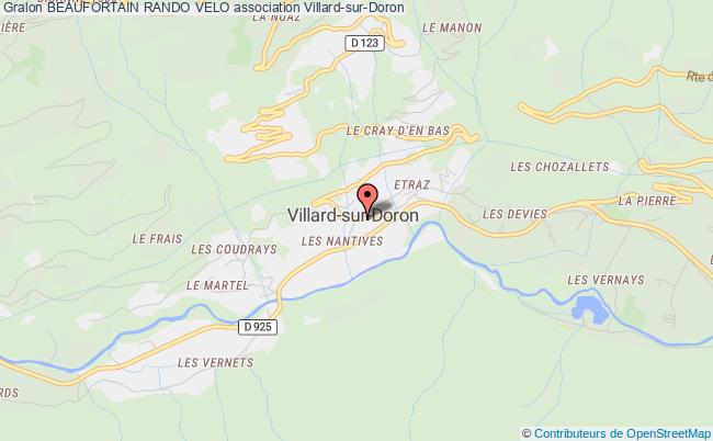 plan association Beaufortain Rando Velo Villard-sur-Doron