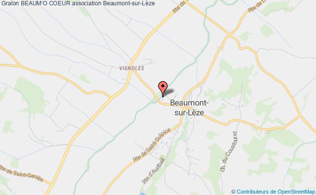 plan association Beaum'o Coeur Beaumont-sur-Lèze
