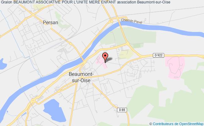 plan association Beaumont Associative Pour L'unite Mere Enfant Beaumont-sur-Oise