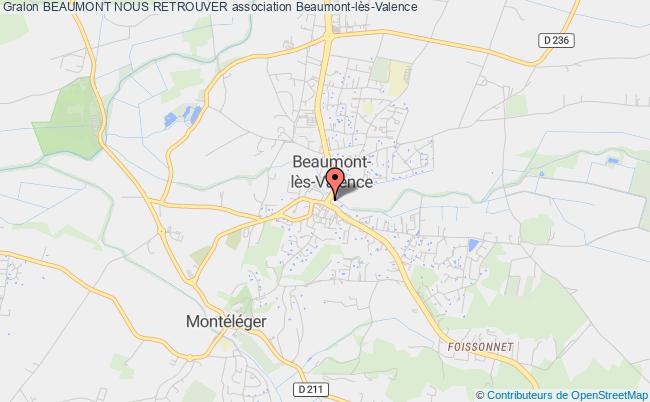 plan association Beaumont Nous Retrouver Beaumont-lès-Valence