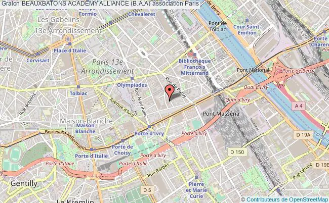 plan association Beauxbatons Academy Alliance (b.a.a) Paris 13e