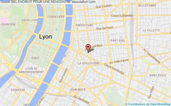 plan association Bel Endroit Pour Une Rencontre Lyon 3