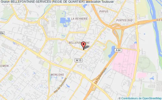 plan association Bellefontaine-services (regie De Quartier) Toulouse