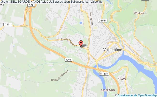 plan association Bellegarde Handball Club Bellegarde-sur-Valserine