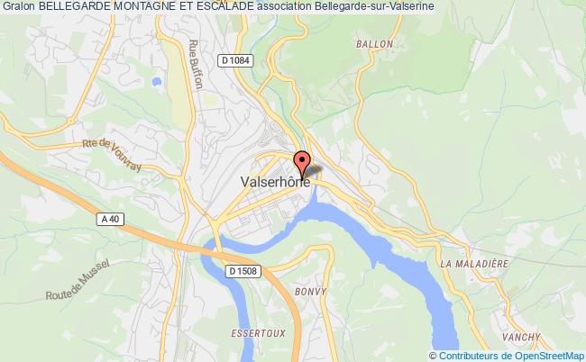 plan association Bellegarde Montagne Et Escalade Bellegarde-sur-Valserine