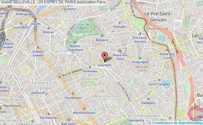 plan association Belleville, Un Esprit De Paris Paris 20e