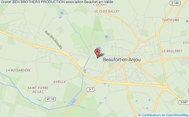 plan association Ben Brothers Production Beaufort-en-Anjou
