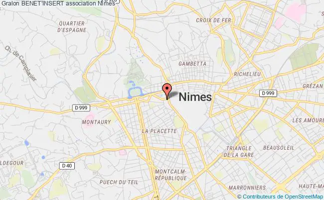 plan association Benet'insert Nîmes
