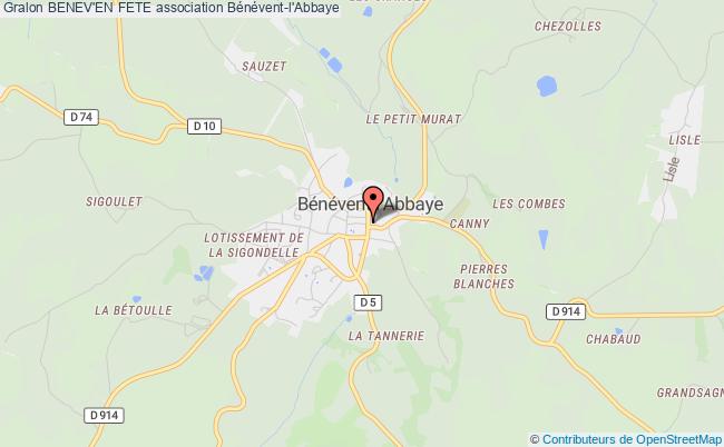 plan association Benev'en Fete Bénévent-l'Abbaye