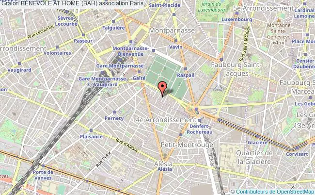 plan association Benevole At Home (bah) Paris 14e