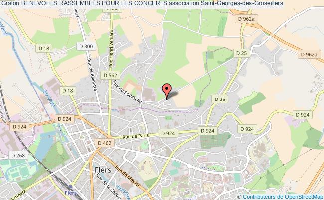 plan association Benevoles Rassembles Pour Les Concerts Saint-Georges-des-Groseillers