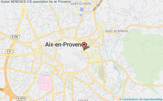 plan association BÉrÉnice Cie Aix-en-Provence
