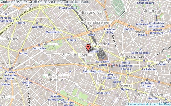 plan association Berkeley Club Of France Bcf Paris