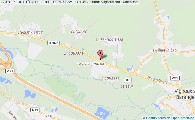 plan association Berry Pyrotechnie Sonorisation Vignoux-sur-Barangeon