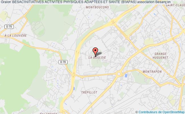 plan association Besac'initiatives Activites Physiques Adaptees Et Sante (b'iapas) Besançon