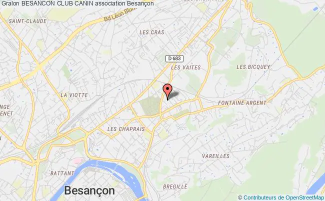 plan association Besancon Club Canin Besançon