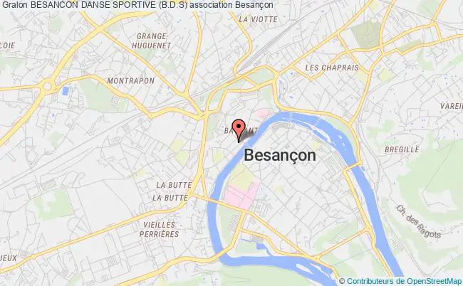 plan association Besancon Danse Sportive (b.d.s) Besançon Cedex
