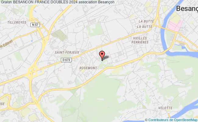 plan association Besancon France Doubles 2024 Besançon