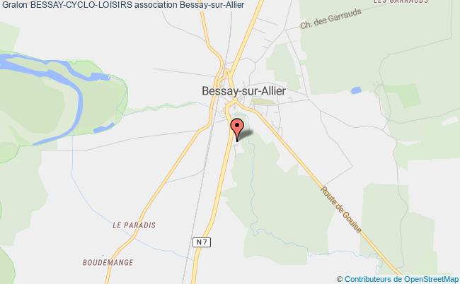 plan association Bessay-cyclo-loisirs Bessay-sur-Allier