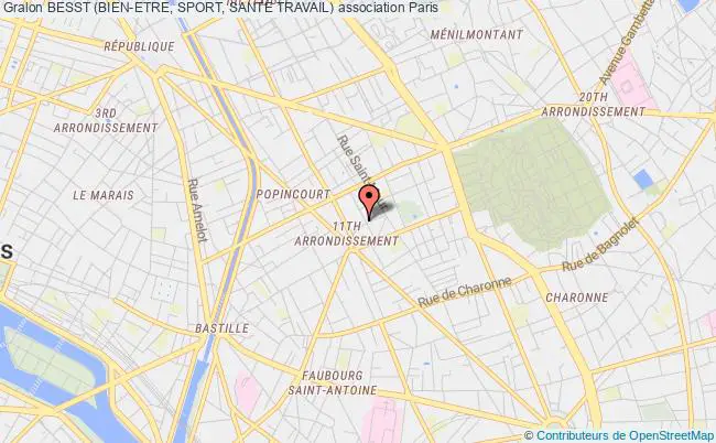 plan association Besst (bien-etre, Sport, Sante Travail) PARIS