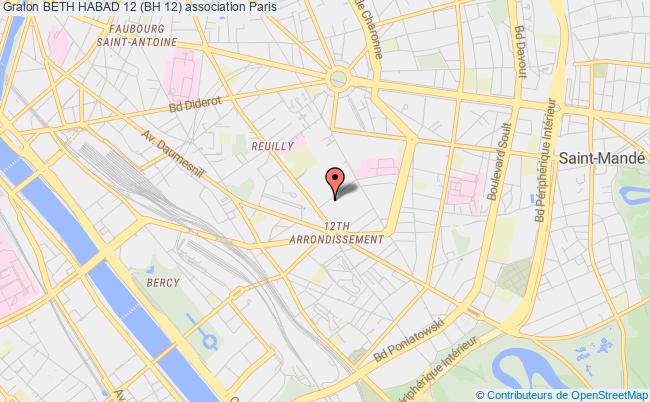 plan association Beth Habad 12 (bh 12) Paris