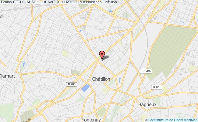 plan association Beth Habad Loubavitch Chatillon Châtillon