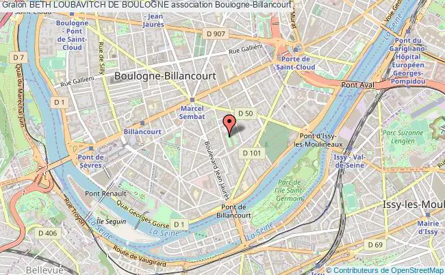 plan association Beth Loubavitch De Boulogne Boulogne-Billancourt