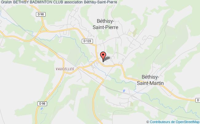 plan association Bethisy Badminton Club Béthisy-Saint-Pierre