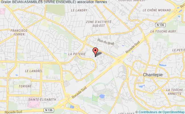 plan association Bevan Asambles (vivre Ensemble) Rennes