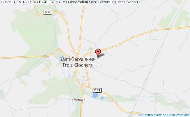plan association B.f.a. (boxing Fight Academy) Saint-Gervais-les-Trois-Clochers