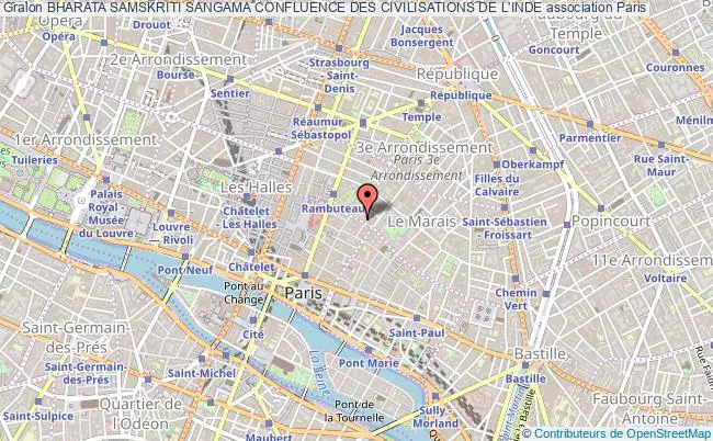 plan association Bharata Samskriti Sangama Confluence Des Civilisations De L'inde Paris