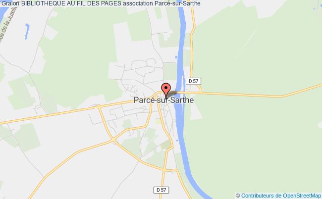 plan association Bibliotheque Au Fil Des Pages Parcé-sur-Sarthe