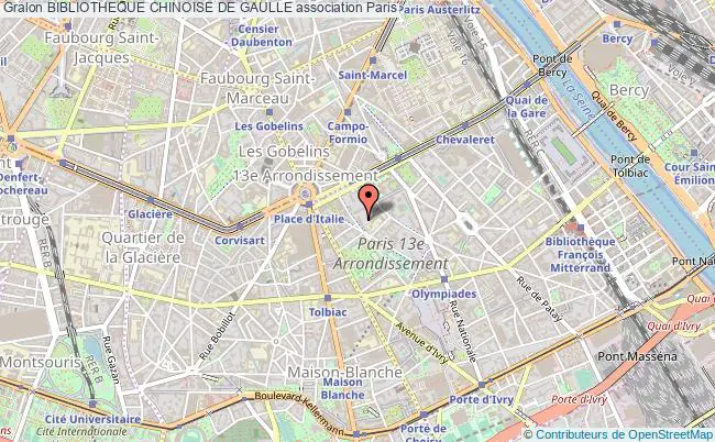 plan association Bibliotheque Chinoise De Gaulle Paris