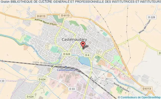 plan association Bibliotheque De Culture Generale Et Professionnelle Des Institutrices Et Instituteurs Publics Du Lauragais Audois Castelnaudary