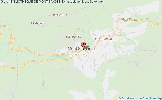 plan association Bibliotheque De Mont-saxonnex Mont-Saxonnex