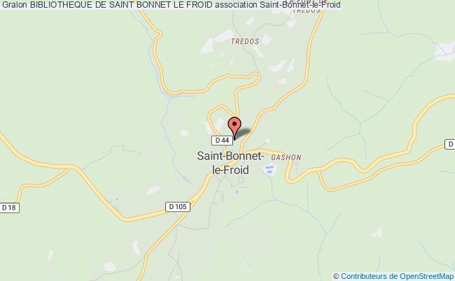 plan association Bibliotheque De Saint Bonnet Le Froid Saint-Bonnet-le-Froid