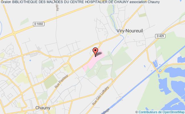 plan association Bibliotheque Des Malades Du Centre Hospitalier De Chauny Chauny