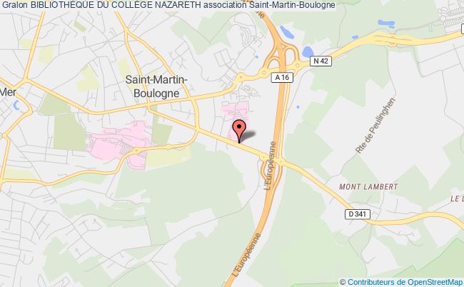 plan association BibliothÈque Du CollÈge Nazareth Saint-Martin-Boulogne