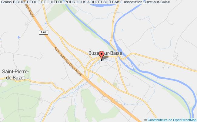 plan association Bibliotheque Et Culture Pour Tous A Buzet Sur Baise Buzet-sur-Baïse