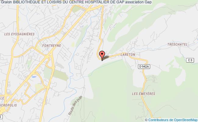 plan association BibliothÈque Et Loisirs Du Centre Hospitalier De Gap Gap
