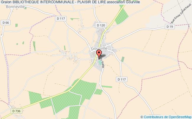 plan association Bibliotheque Intercommunale - Plaisir De Lire Gourville