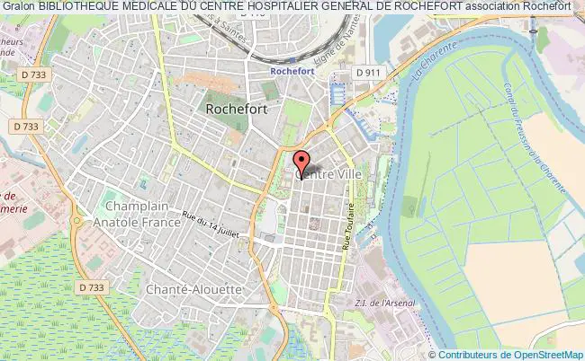 plan association Bibliotheque Medicale Du Centre Hospitalier General De Rochefort Rochefort