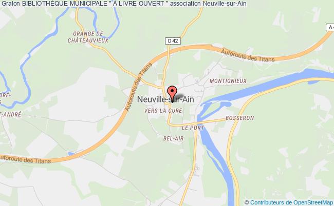 plan association BibliothÈque Municipale " À Livre Ouvert " Neuville-sur-Ain