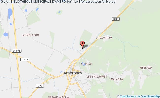 plan association Bibliotheque Municipale D'ambronay - La Bam Ambronay