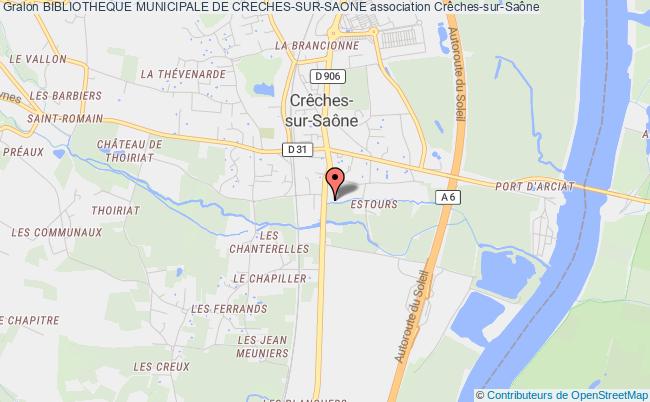 plan association Bibliotheque Municipale De Creches-sur-saone Crêches-sur-Saône