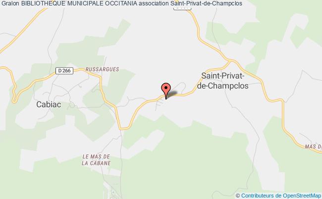 plan association Bibliotheque Municipale Occitania Saint-Privat-de-Champclos