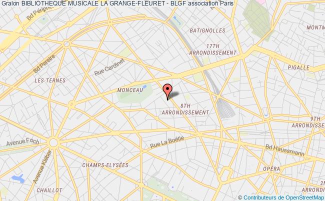 plan association Bibliotheque Musicale La Grange-fleuret - Blgf Paris